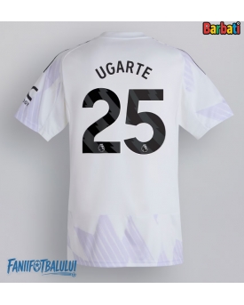 Manchester United Manuel Ugarte #25 Tricou Fotbal Replică 2025-26 Barbati Deplasare